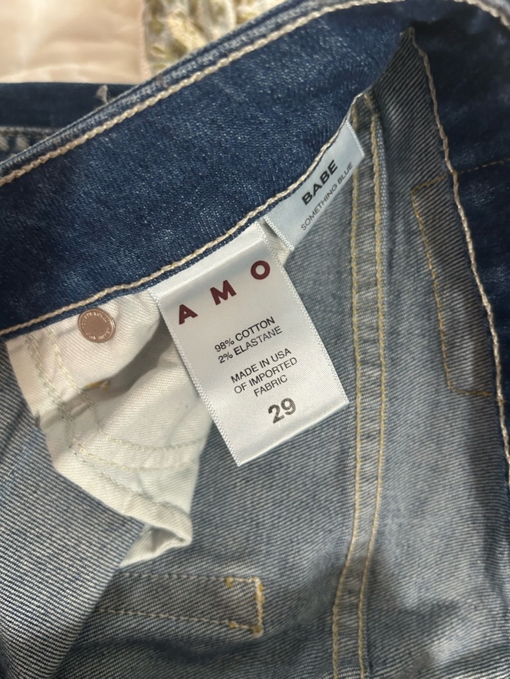 AMO Women's Jeans in Medium Blue Wash - Picture 2 of 3